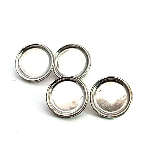 Tiffany & Co Estate Antique Buttons 1.625" Sterling Silver TIF667 - Picture 4 of 7